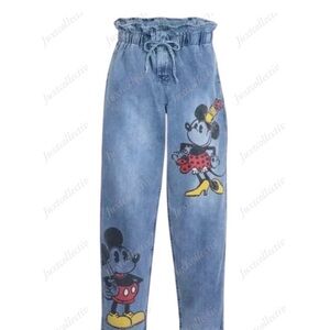 Disney Blue Mickey Mouse Denim Pants